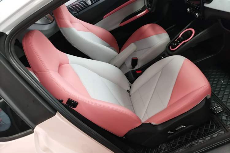 Used Chery QQ Little Ant 2022 Restyled Version Sweet Pink Edition Half-Sugar Version 28.8 kWh 30 kW 301 km Right Front Seat