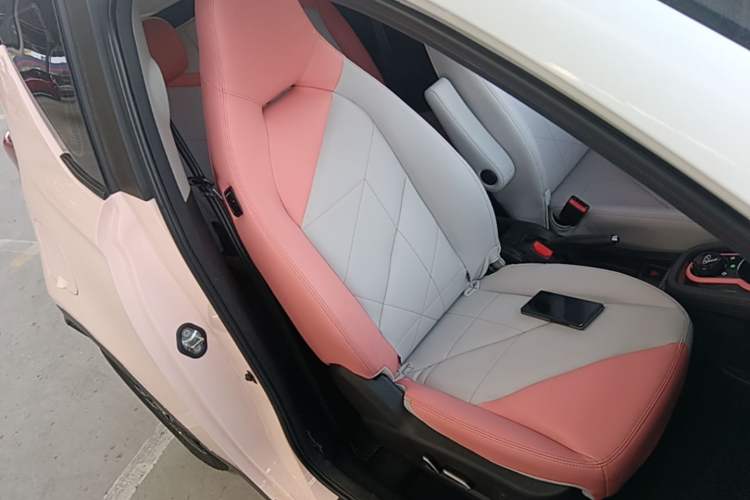 Used Chery QQ Little Ant 2022 Restyled Version Sweet Pink Edition Low-Sugar Version Lithium Iron Phosphate Battery 30.7 kWh 30 kW 301 km Right Front Seat