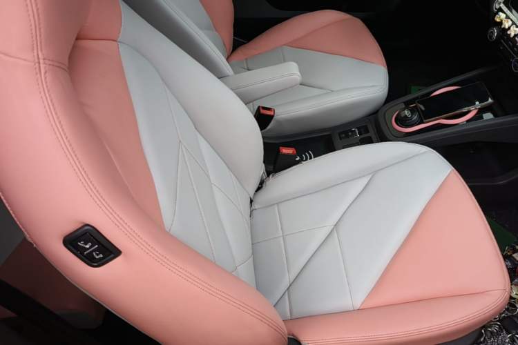 Used Chery QQ Little Ant 2022 Revised Version Sweet Pink Edition Half-Sugar Version Lithium Iron Phosphate 30.7 kWh 30 kW 301 km Right Front Seat