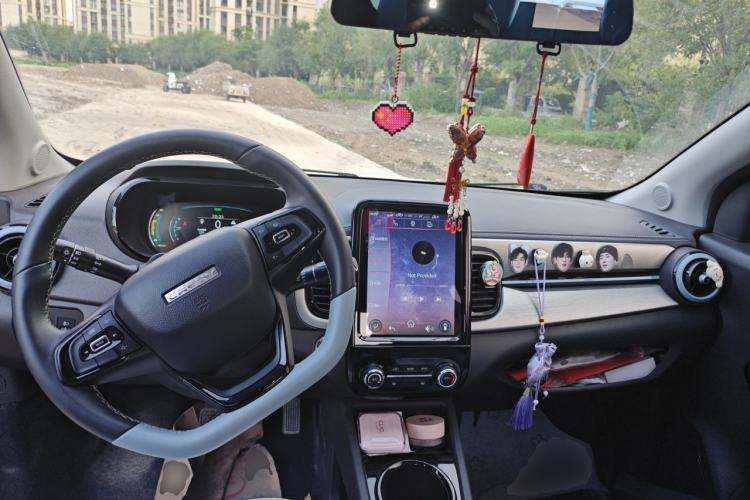 Used Chery QQ Little Ant 2022 Sweet Pink Edition Half-Sugar Version 3-Cell Lithium 30kW 301km Center Console