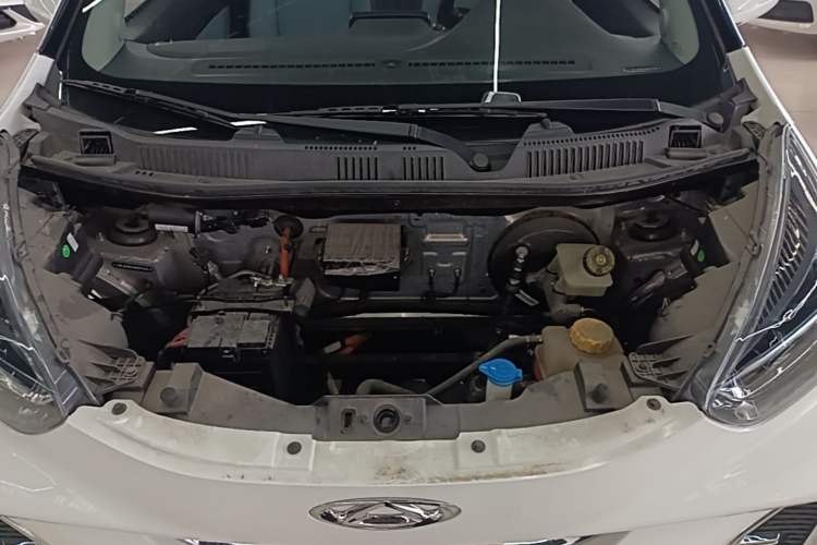 Used Chery QQ Little Ant 2022 Sweet Pink Edition Low-Sugar Version Lithium Iron Phosphate 30 kW 301 km Engine Bay