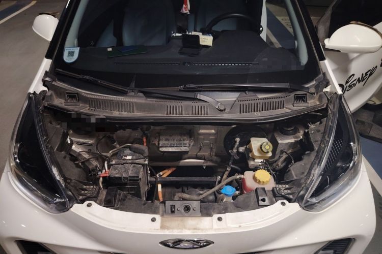 Used Chery QQ Little Ant 2022 Sweet Pink Edition Low-Sugar Version Lithium Iron Phosphate 30 kW 301 km Engine Bay