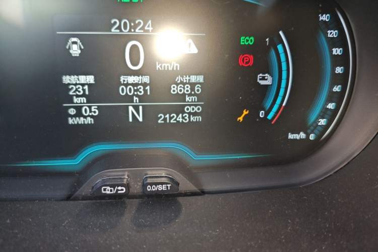 Used Chery QQ Little Ant 2022 Sweet Pink Edition Half-Sugar Version 3-Cell Lithium 30kW 301km Odometer Close Up