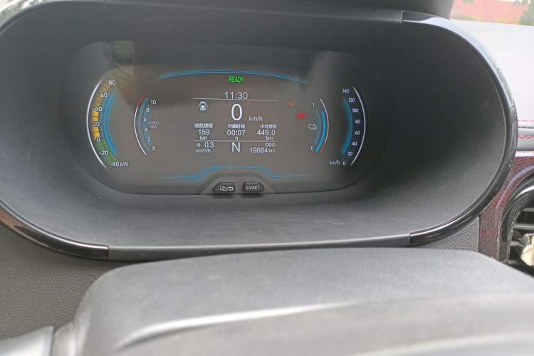 Used Chery QQ Little Ant 2023 251km Love Edition Lithium Iron Phosphate Odometer Close Up