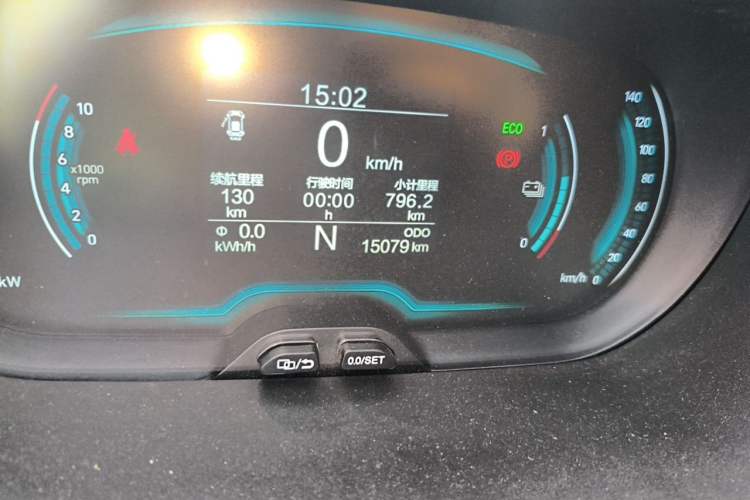Used Chery QQ Little Ant 2023 251km True Love Edition Lithium Iron Phosphate Odometer Close Up