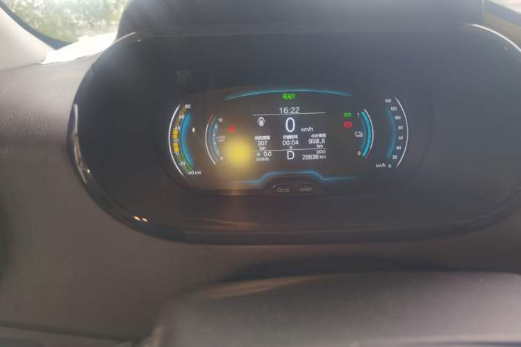 Used Chery QQ Little Ant 2023 301km True Love Plus Version Lithium Iron Phosphate Odometer Close Up