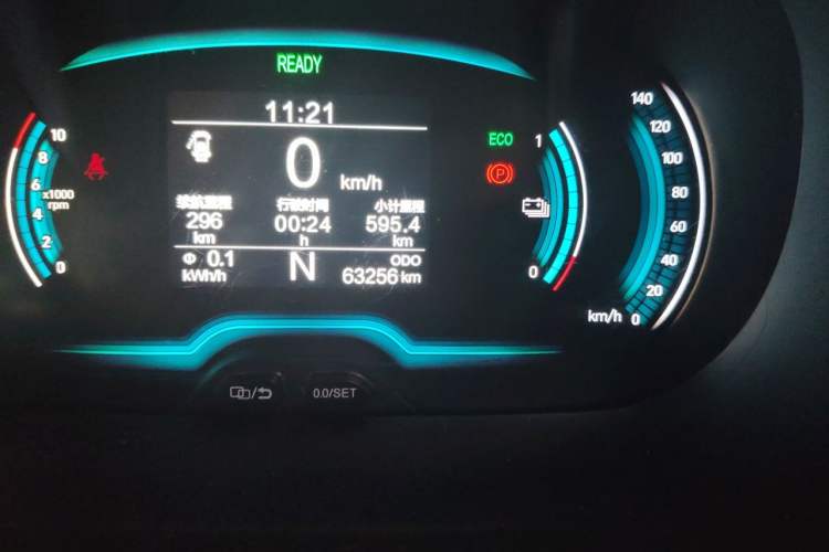 Used Chery QQ Little Ant 2023 301km True Love Plus Version Lithium Iron Phosphate Odometer Close Up