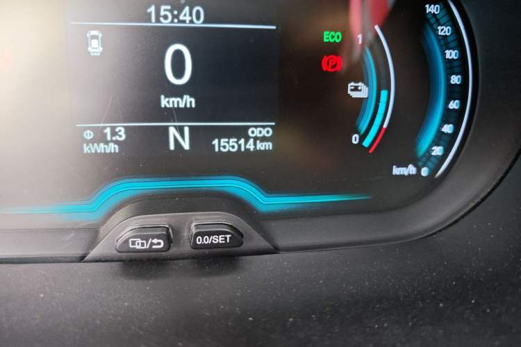 Used Chery QQ Little Ant 2023 251km True Love Edition Lithium Iron Phosphate Odometer Close Up