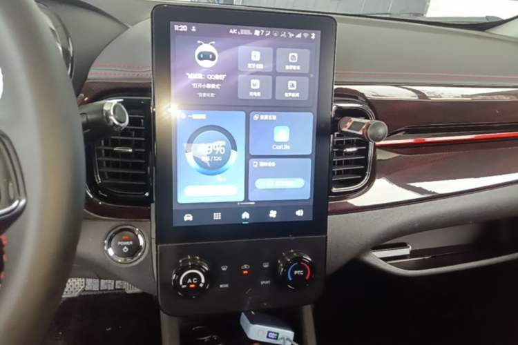 Used Chery QQ Little Ant 2024 Revised Version Youth Edition 251 km True Love Edition 25.05 kWh Audio And AC Panel