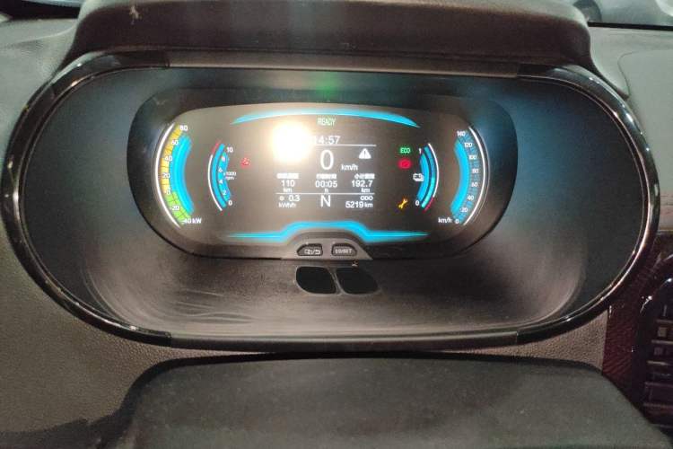 Used Chery QQ Little Ant 2024 Revised Version Youth Edition 251 km True Love Edition 25.05 kWh Odometer Close Up