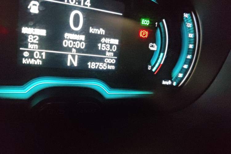 Used Chery QQ Little Ant 2024 Revised Version Youth Edition 251 km True Love Edition 25.05 kWh Odometer Close Up