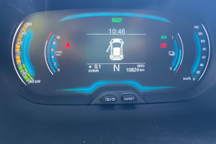 Used Chery QQ Little Ant 2024 Revised Version Youth Edition 251 km True Love Edition 25.05 kWh Odometer Close Up