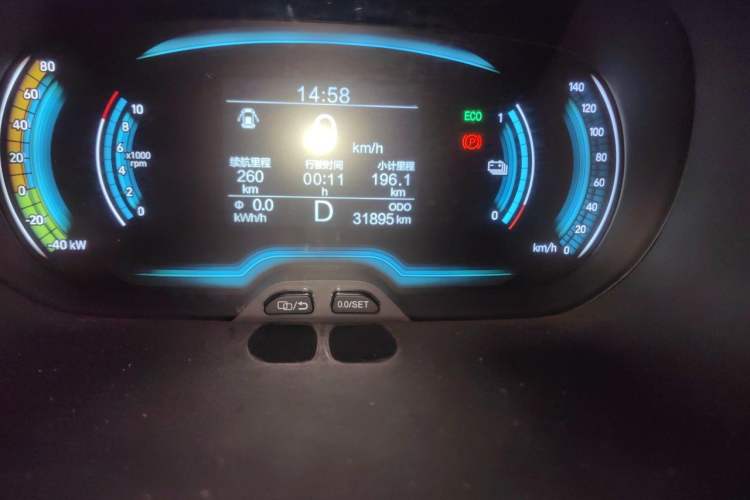 Used Chery QQ Little Ant 2024 251km True Love Edition Odometer Close Up