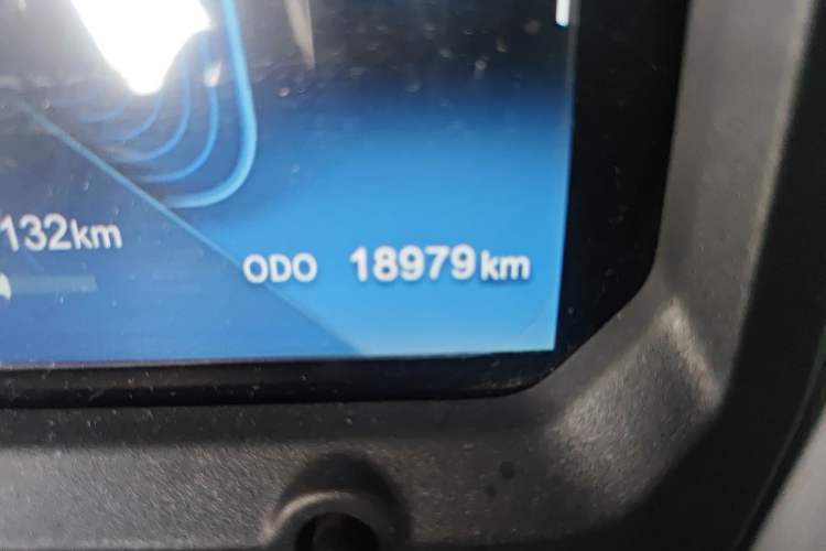 Used Chery QQ Ice Cream 2022 Pudding Model Odometer Close Up