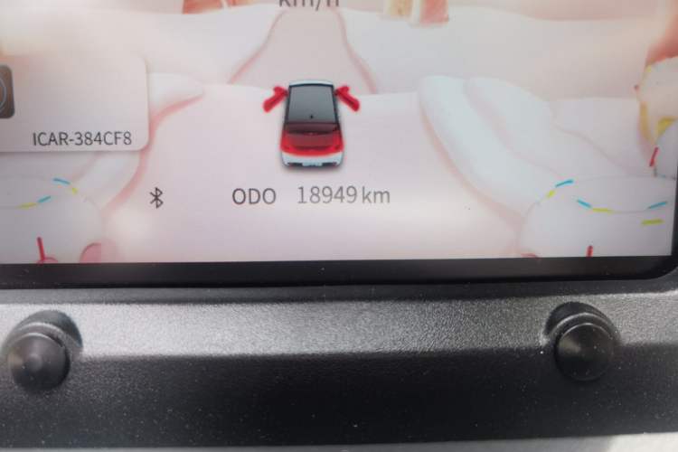 Used Chery QQ Ice Cream 2022 Taohuanxi Sweet Peach Edition Odometer Close Up