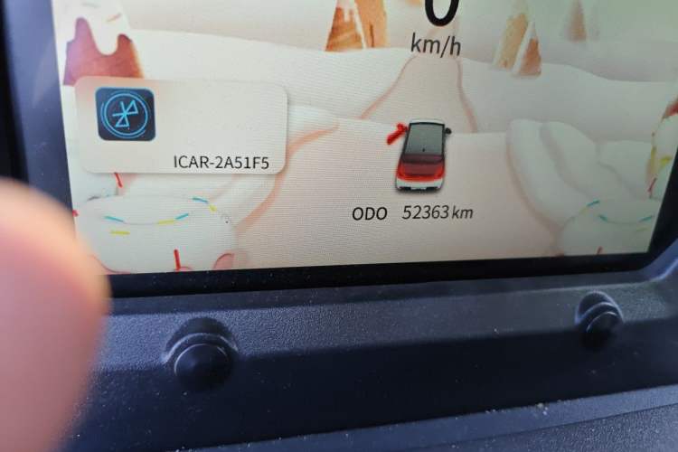 Used Chery QQ Ice Cream 2022 Taohuanxi Sweet Peach Edition Odometer Close Up