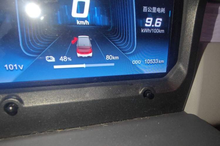 Used Chery QQ Ice Cream 2022 170km Sundae Phosphate Lithium-Ion Odometer Close Up