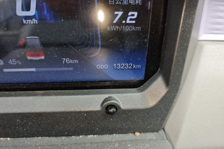 Used Chery QQ Ice Cream 2023 170km Milkshake – Lithium Iron Phosphate Odometer Close Up