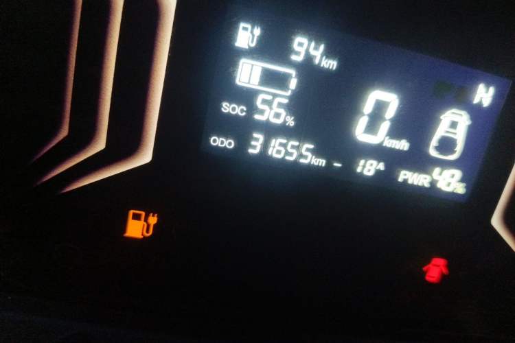 Used Chery QQ Ice Cream 2023 170km Milkshake – Lithium Iron Phosphate Odometer Close Up