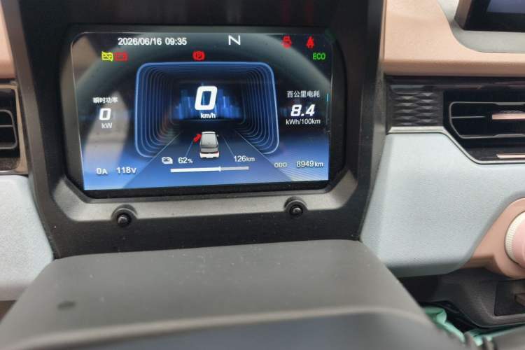 Used Chery QQ Ice Cream 2024 Edition Youth Version 205km Sundae Odometer Close Up