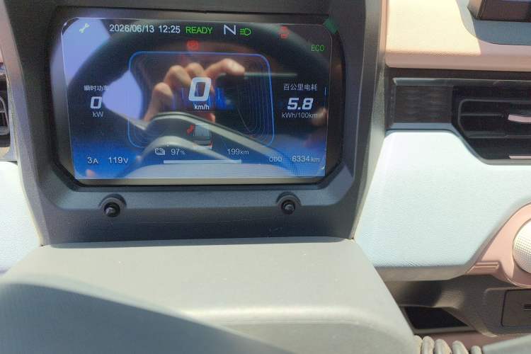 Used Chery QQ Ice Cream 2024 Edition Youth Version 205km Sundae Odometer Close Up