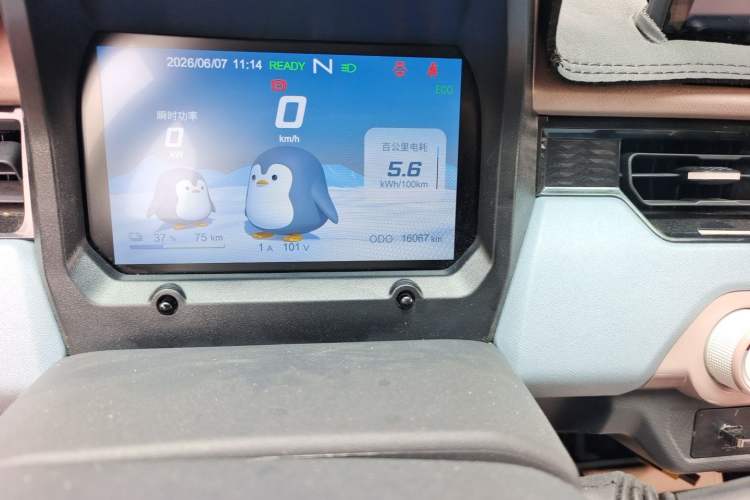 Used Chery QQ Ice Cream 2024 205km Sundae Odometer Close Up