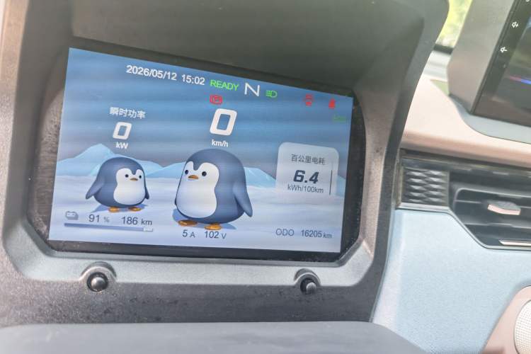 Used Chery QQ Ice Cream 2024 205km Sundae Odometer Close Up