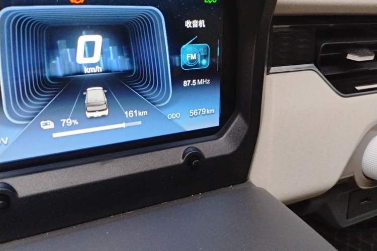 Used Chery QQ Ice Cream 2024 Youth Edition 205km Milkshake Odometer Close Up