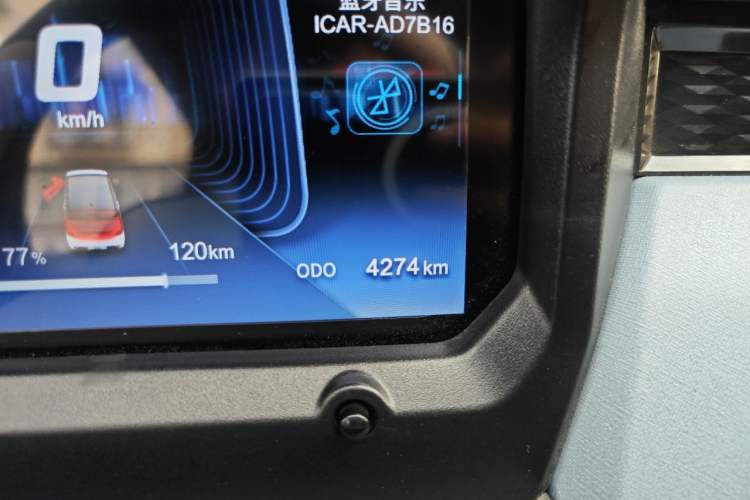Used Chery QQ Ice Cream 2025 155km Sundae Edition Odometer Close Up