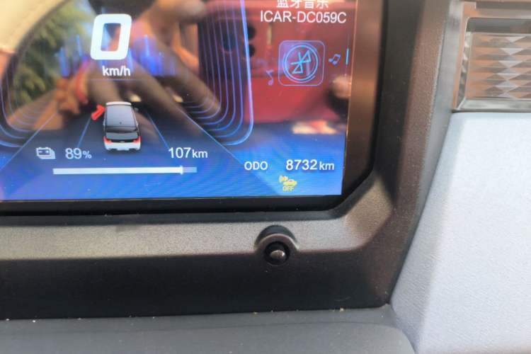 Used Chery QQ Ice Cream 2025 155km Sundae Edition Odometer Close Up