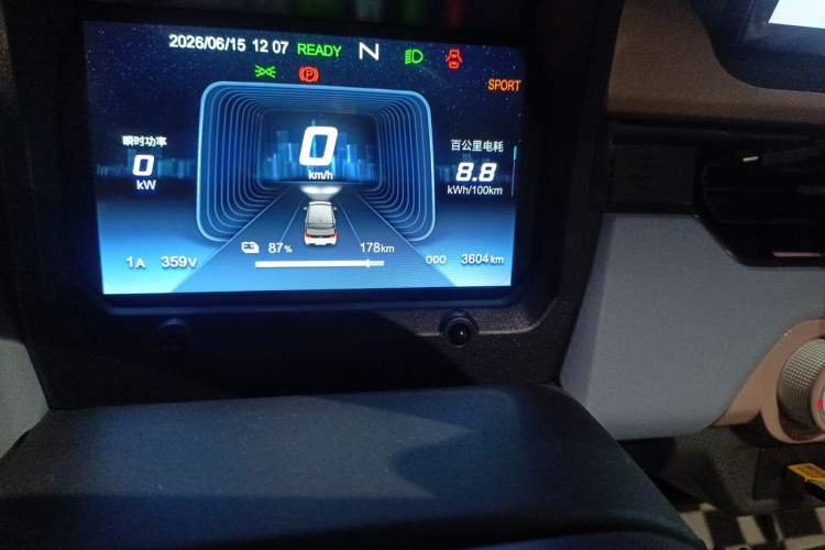 Used Chery QQ Ice Cream 2025 205km Qi Energy Version Odometer Close Up