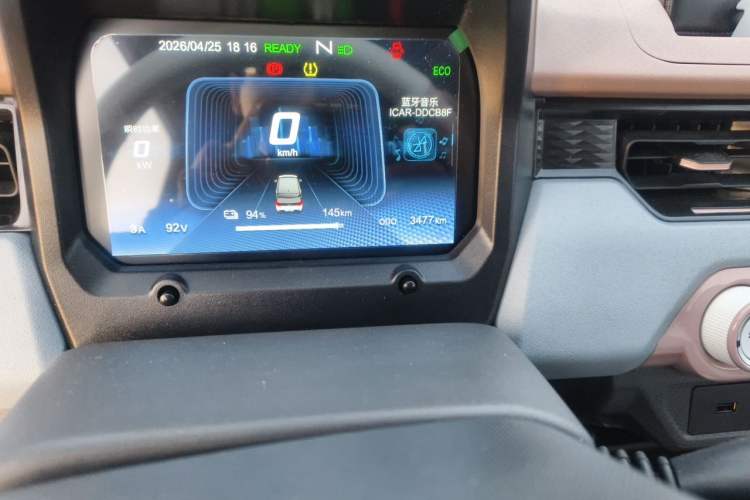 Used Chery QQ Ice Cream 2025 155km Sundae Edition Odometer Close Up
