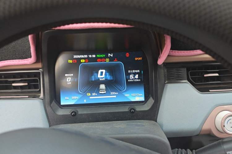 Used Chery QQ Ice Cream 2025 205km Qi Energy Version Instrument Cluster