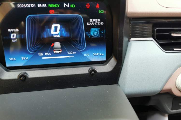 Used Chery QQ Ice Cream 2025 155km Sundae Edition Odometer Close Up