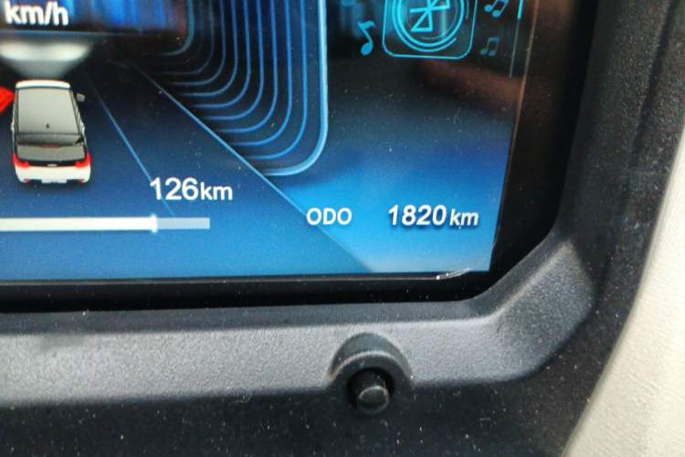 Used Chery QQ Ice Cream 2025 155km Sundae Edition Odometer Close Up