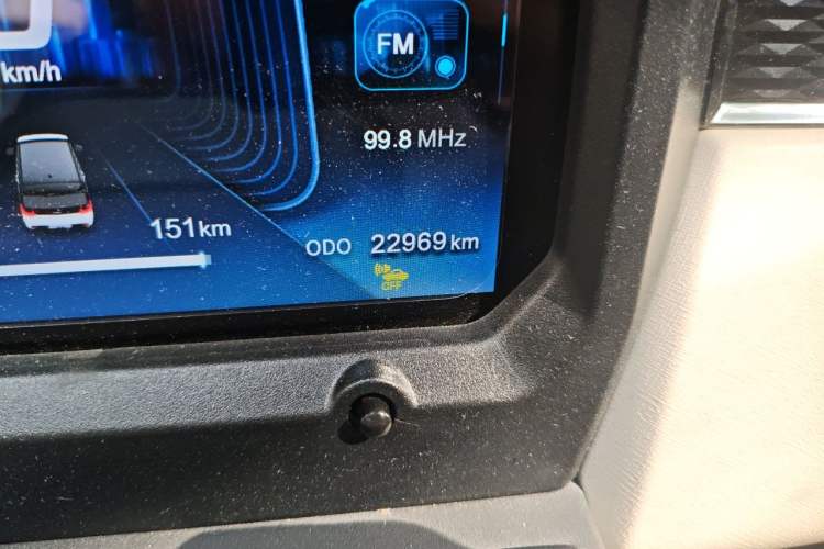 Used Chery QQ Ice Cream 2025 155km Sundae Edition Odometer Close Up