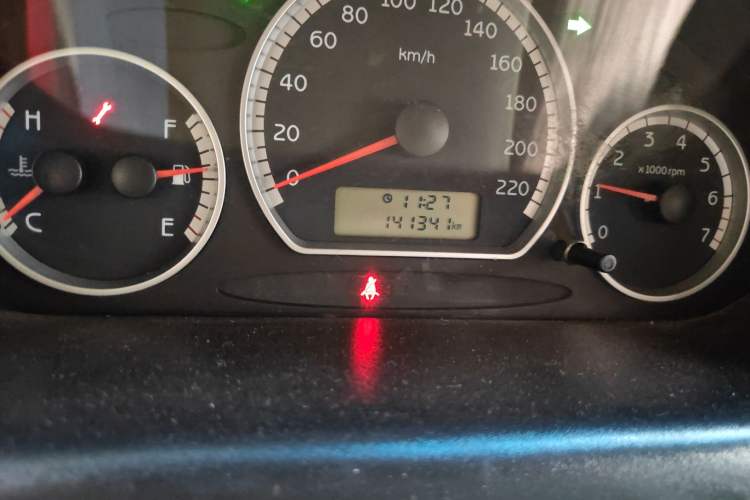 Used Chery QQ3 2009 0.8L Manual Start-Up Version Odometer Close Up