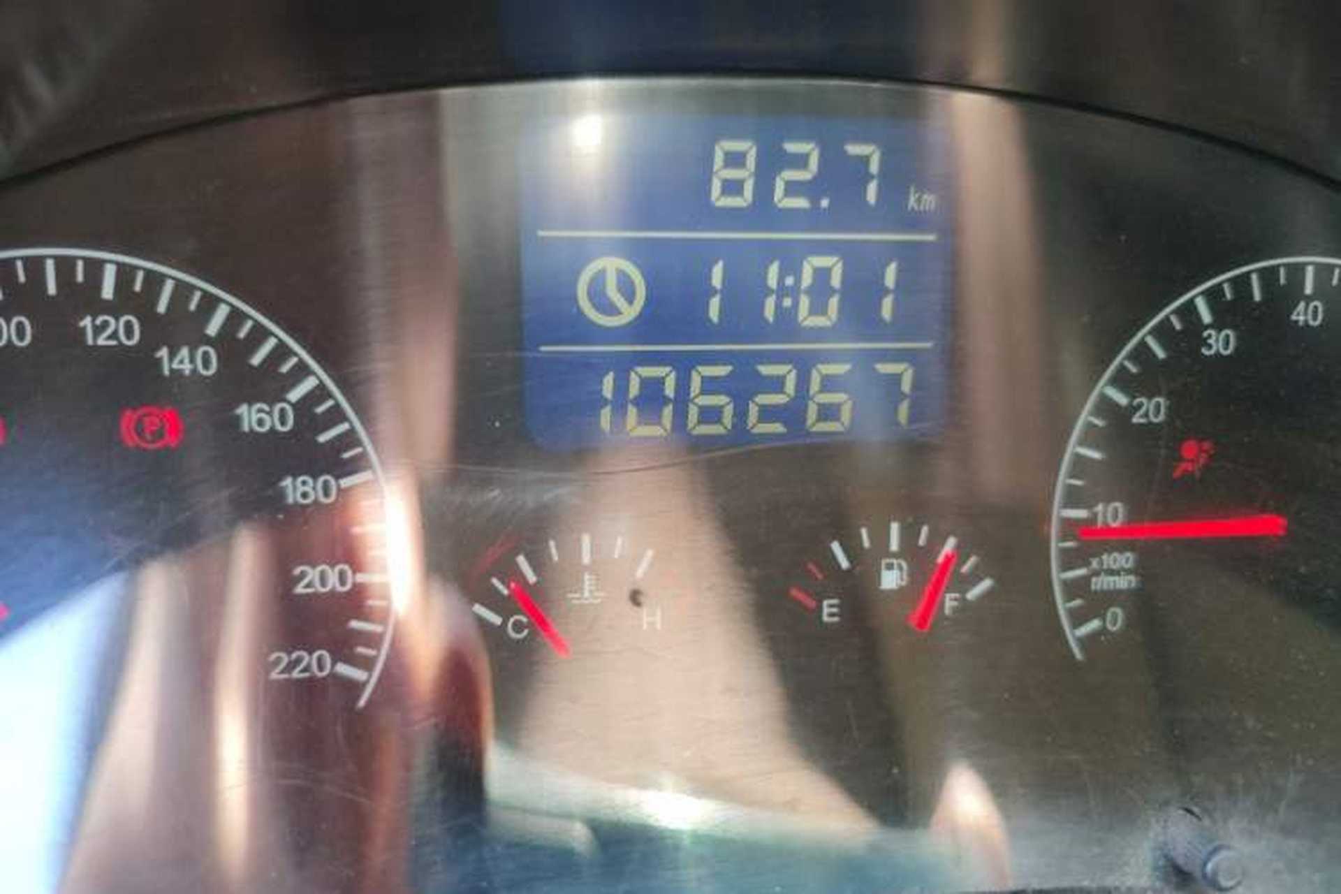 Used Chery Tiggo 2010 Elite Edition 1.6L Manual Comfort Model Odometer Close Up