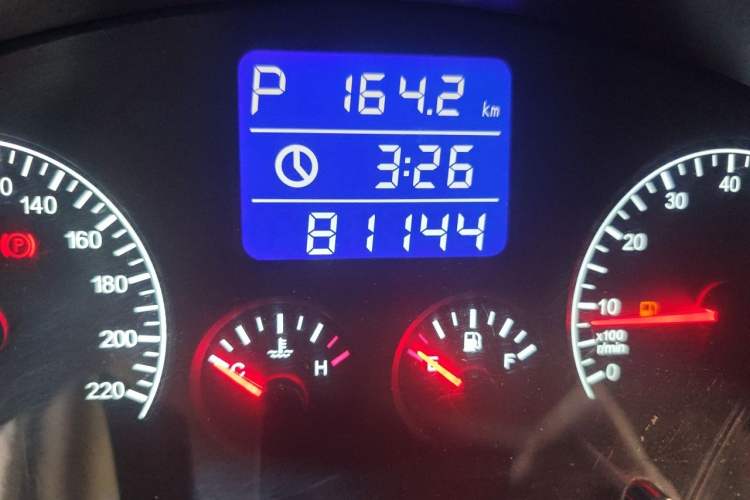 Used Chery Tiggo 2012 Elite Edition 1.6L CVT Comfort DVVT Model Odometer Close Up