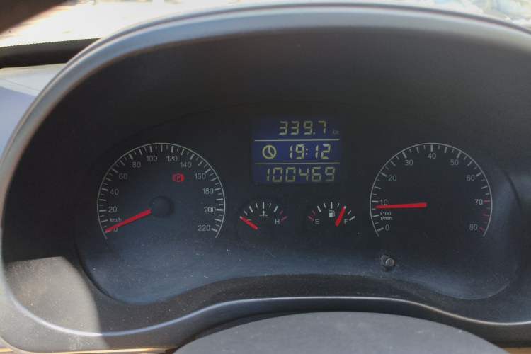 Used Chery Tiggo 2012 Elite Edition 1.6S Manual Comfort Model Odometer Close Up