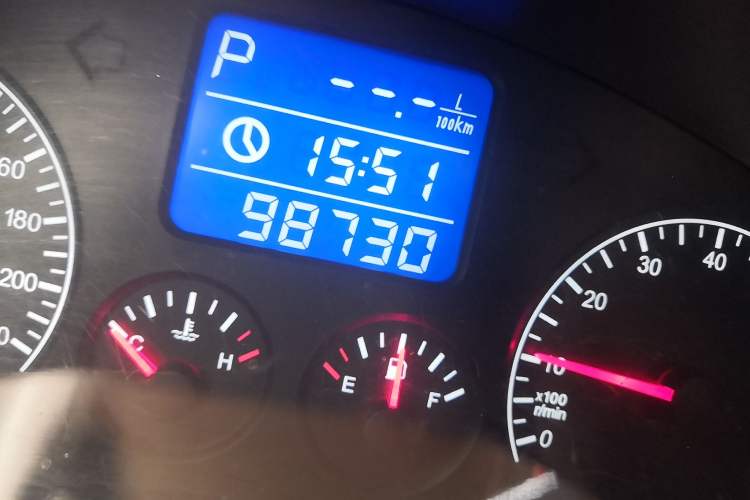 Used Chery Tiggo 2012 Elite Edition 1.6L CVT Comfort DVVT Model Odometer Close Up