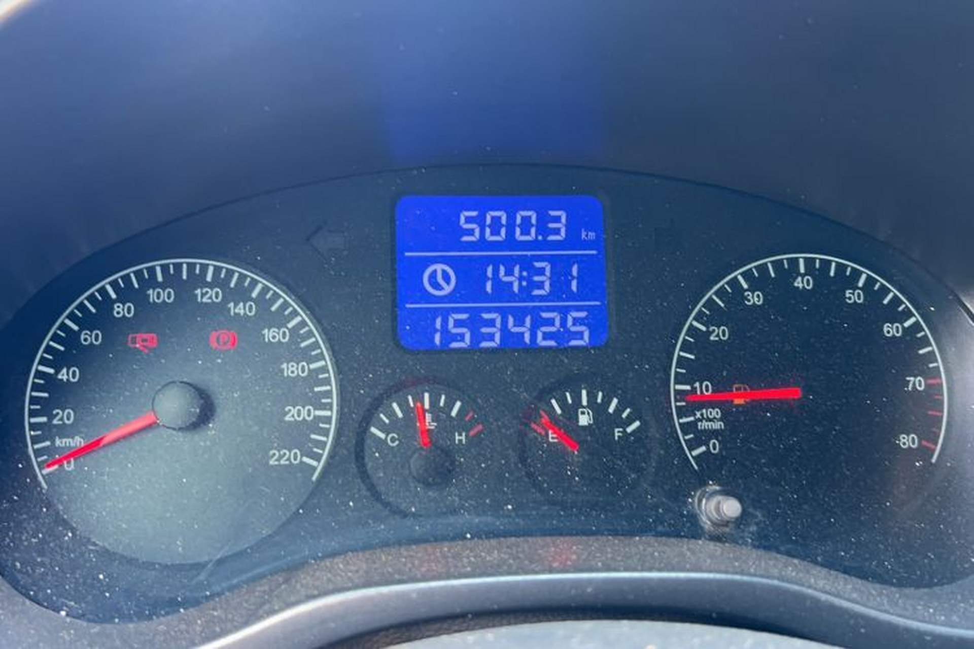 Used Chery Tiggo 3 2014 1.6L Manual Zhishang Edition Odometer Close Up