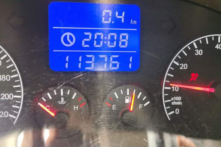 Used Chery Tiggo 3 2014 1.6L Manual Zhishang Edition Odometer Close Up
