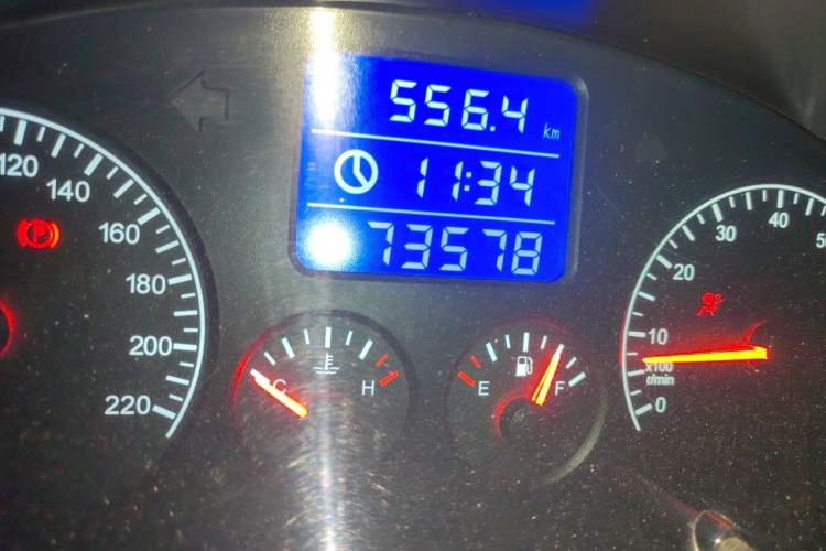 Used Chery Tiggo 3 2014 1.6L Manual Zhishang Edition Odometer Close Up