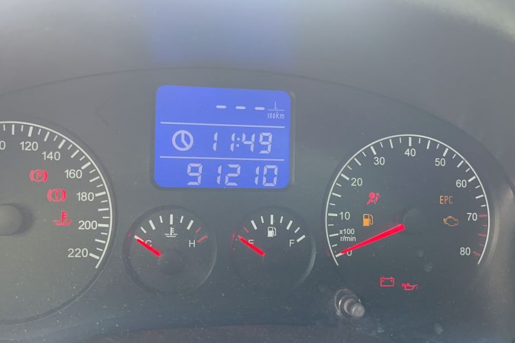Used Chery Tiggo 3 2014 1.6L Manual Zhishang Edition Odometer Close Up