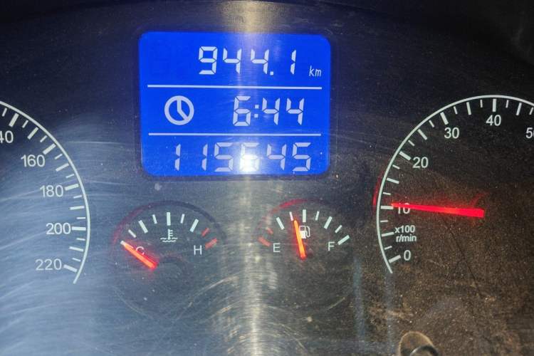 Used Chery Tiggo 3 2014 1.6L Manual Zhishang Edition Odometer Close Up