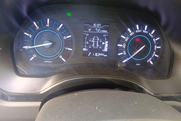 Used Chery Tiggo 3 2016 1.6L Manual ZhiShang Edition Odometer Close Up