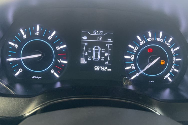 Used Chery Tiggo 3 2018 Classic Edition 1.6L Manual Elite Model Odometer Close Up