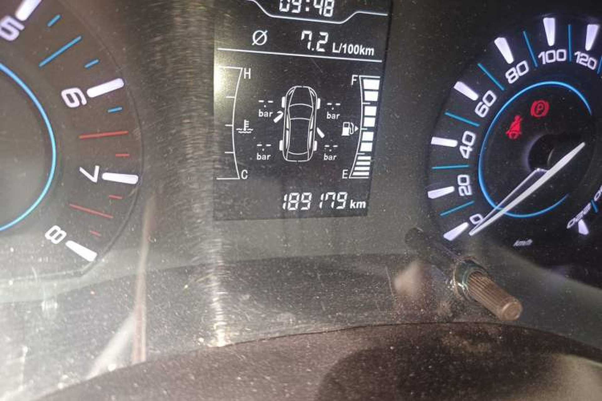 Used Chery Tiggo 3 2018 Classic Edition 1.6L Manual Elite Model Odometer Close Up