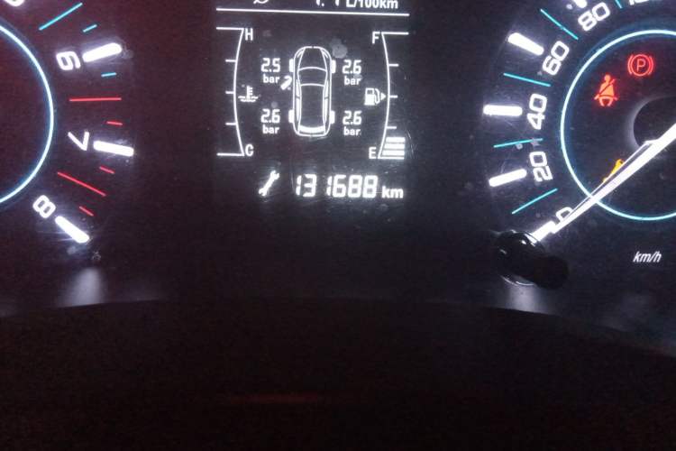 Used Chery Tiggo 3 2020 Million Global Edition 1.5L Manual Fashion Model Odometer Close Up
